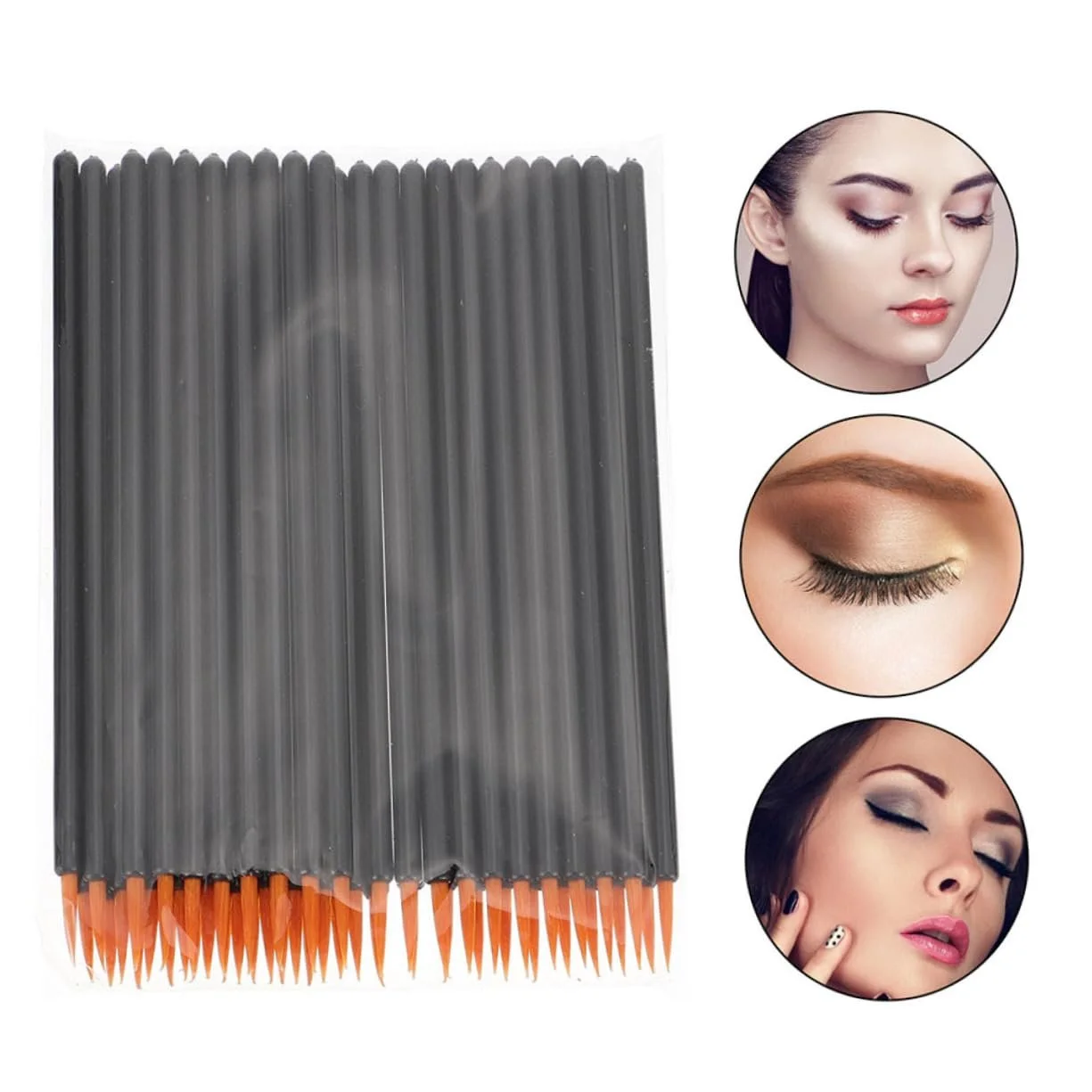 Кисти Ipetboom одноразовая для подводки глаз, 100 шт, фото №4