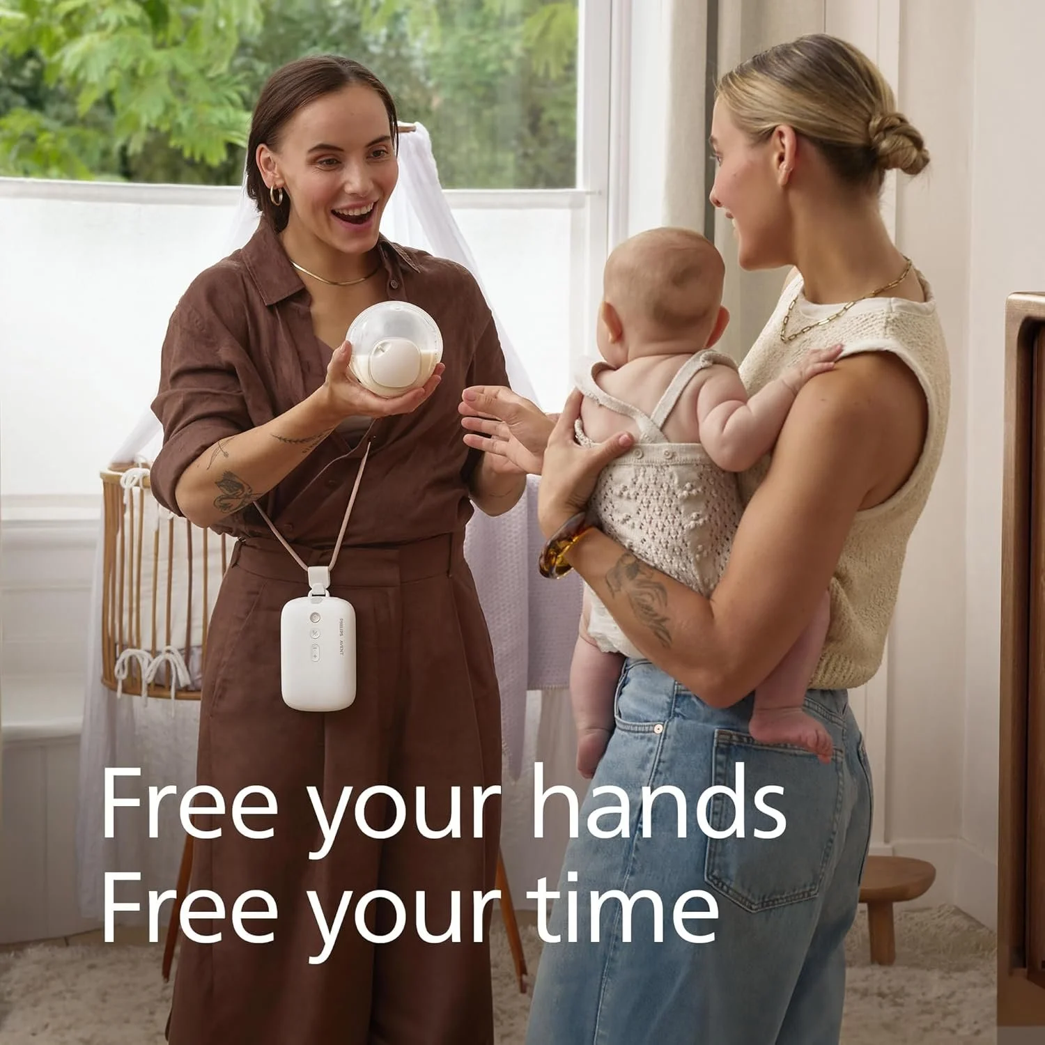 Подвійний електричний молоковідсмоктувач Philips Avent Hands-Free SCF547/11, фото №4 Подвійний електричний молоковідсмоктувач Philips Avent Hands-Free SCF547/11, фото №4