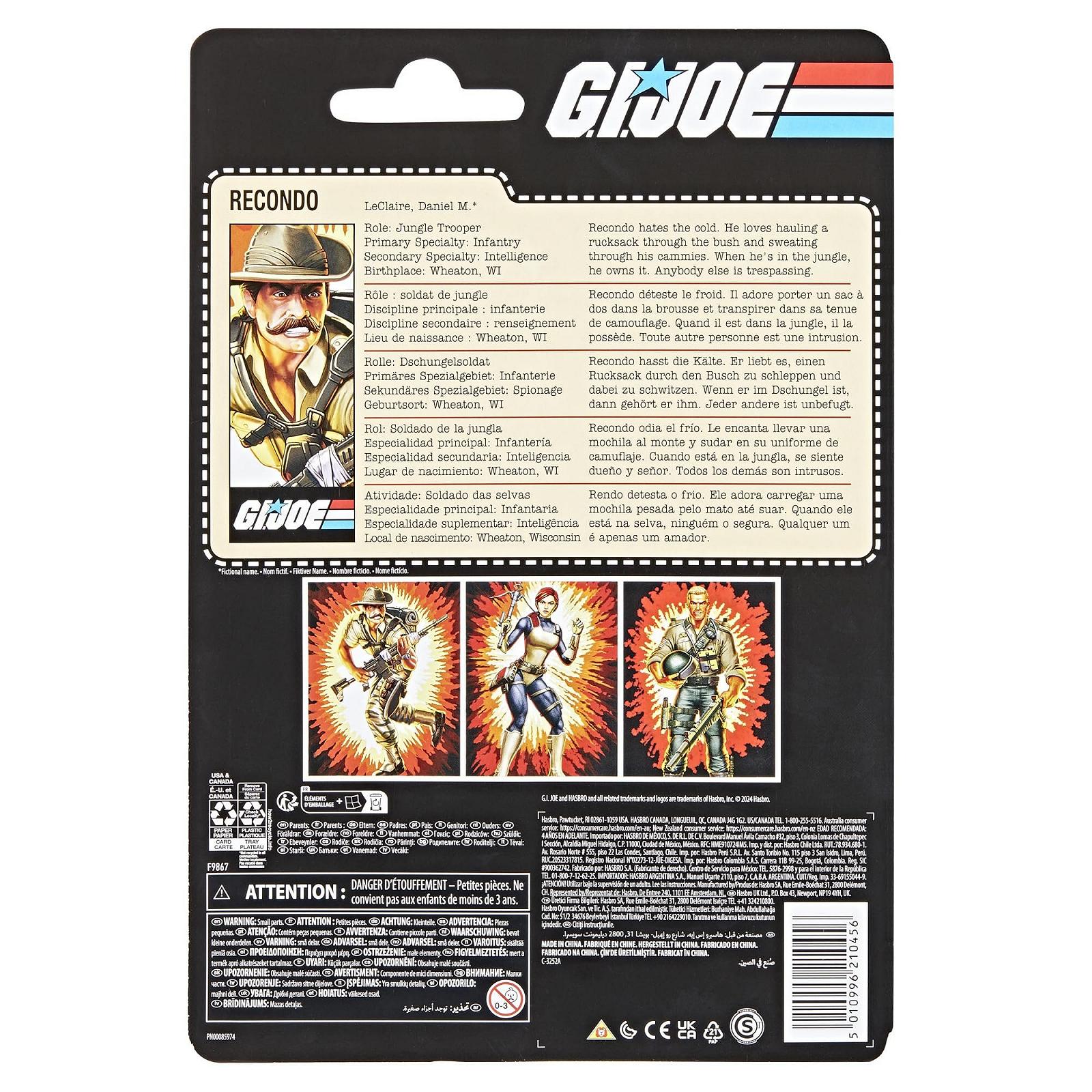 Фігурка Hasbro G.I. Joe Classified Series Retro Cardback Recondo 6 дюймів з 7 аксесуарами, фото №11