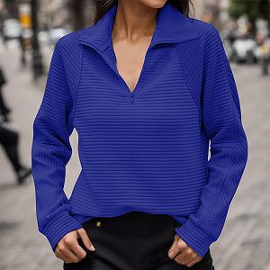 Женский свитшот на молнии с высоким воротником Trendige Winter Herbst Oversize Аниме synthetic.ua - Фото 1