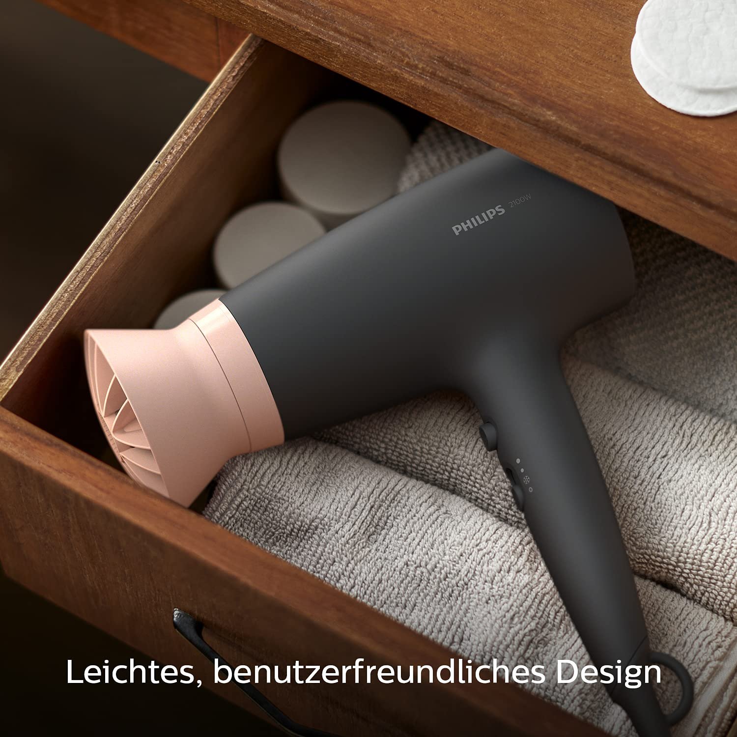 Фен Philips Series 3000 2100 Вт с насадкой ThermoProtect и концентратором 14 мм, фото №6