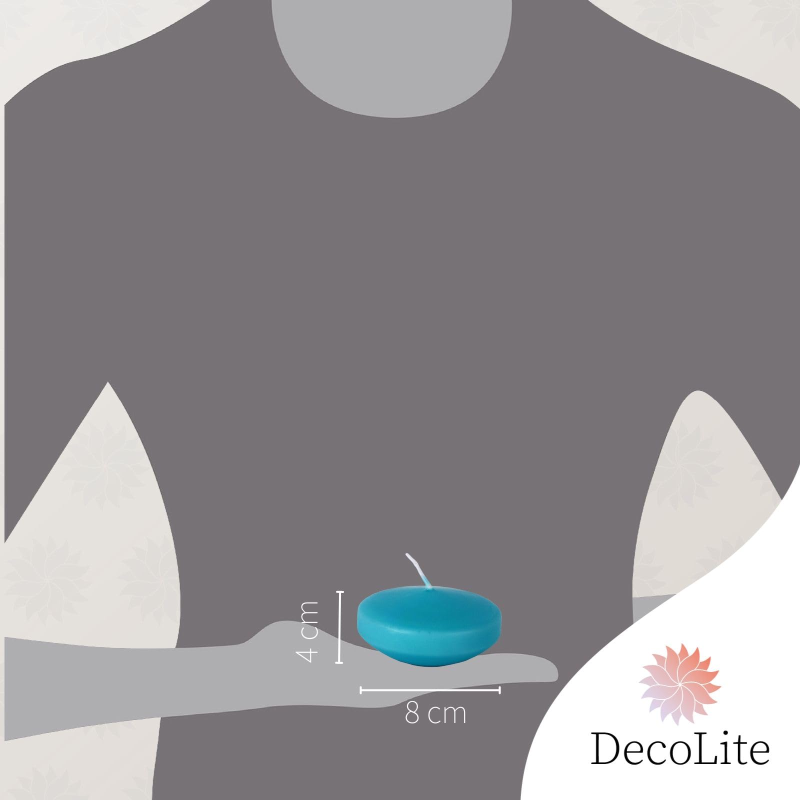 Свічки DecoLite Maxi XL Плаваючі Великий Набір 8 в коробці Діаметр 8 см 8 годин Час горіння Без аромату Парафінові Колір слонової кістки, фото №4 Свічки DecoLite Maxi XL Плаваючі Великий Набір 8 в коробці Діаметр 8 см 8 годин Час горіння Без аромату Парафінові Колір слонової кістки, фото №4