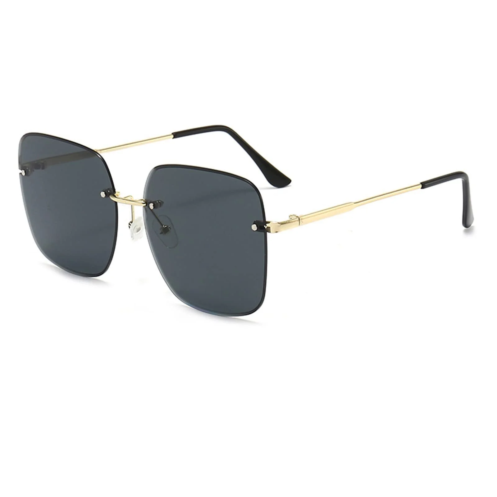 Уличные Модные Круглые Поляризованные Без Ободка Солнцезащитные, фото №2 Уличные Модные Круглые Поляризованные Без Ободка Солнцезащитные, фото №2