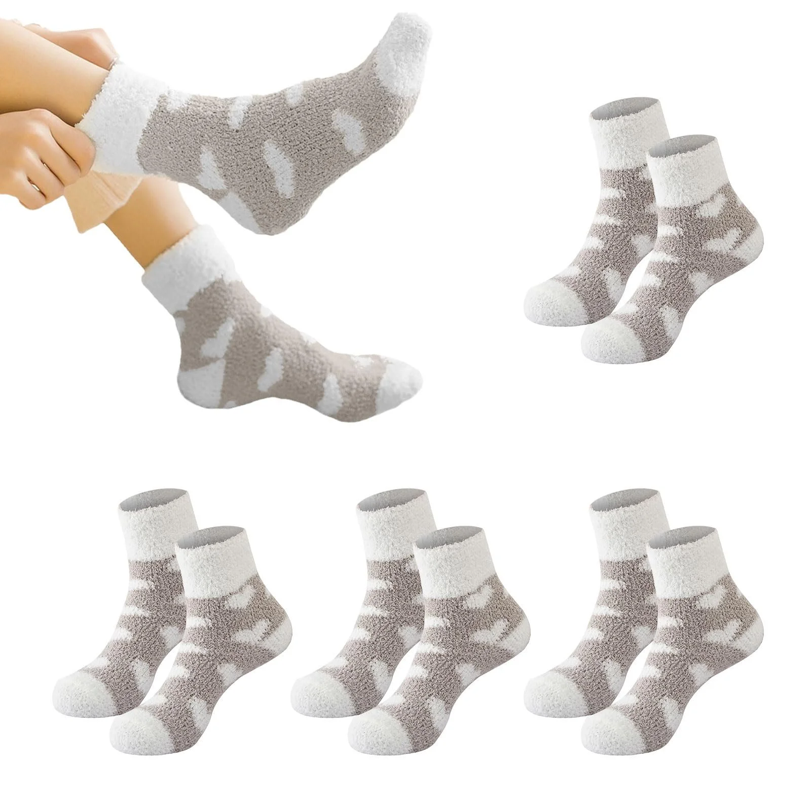 Пухнасті шкарпетки 4 пари для жінок та дівчат,, фото №7 Пухнасті шкарпетки 4 пари для жінок та дівчат,, фото №7