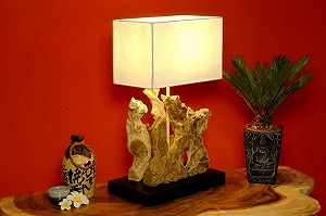 Настільна лампа Maui Дрифтвуд E27 57 x 35 см synthetic.ua - Фото 1