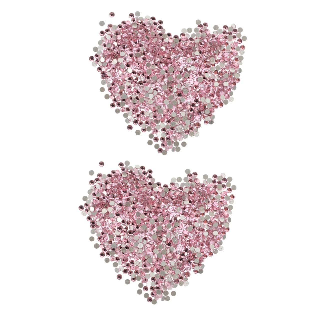 Стразы для ногтей FRCOLOR, 2 шт, розовые, фото №1