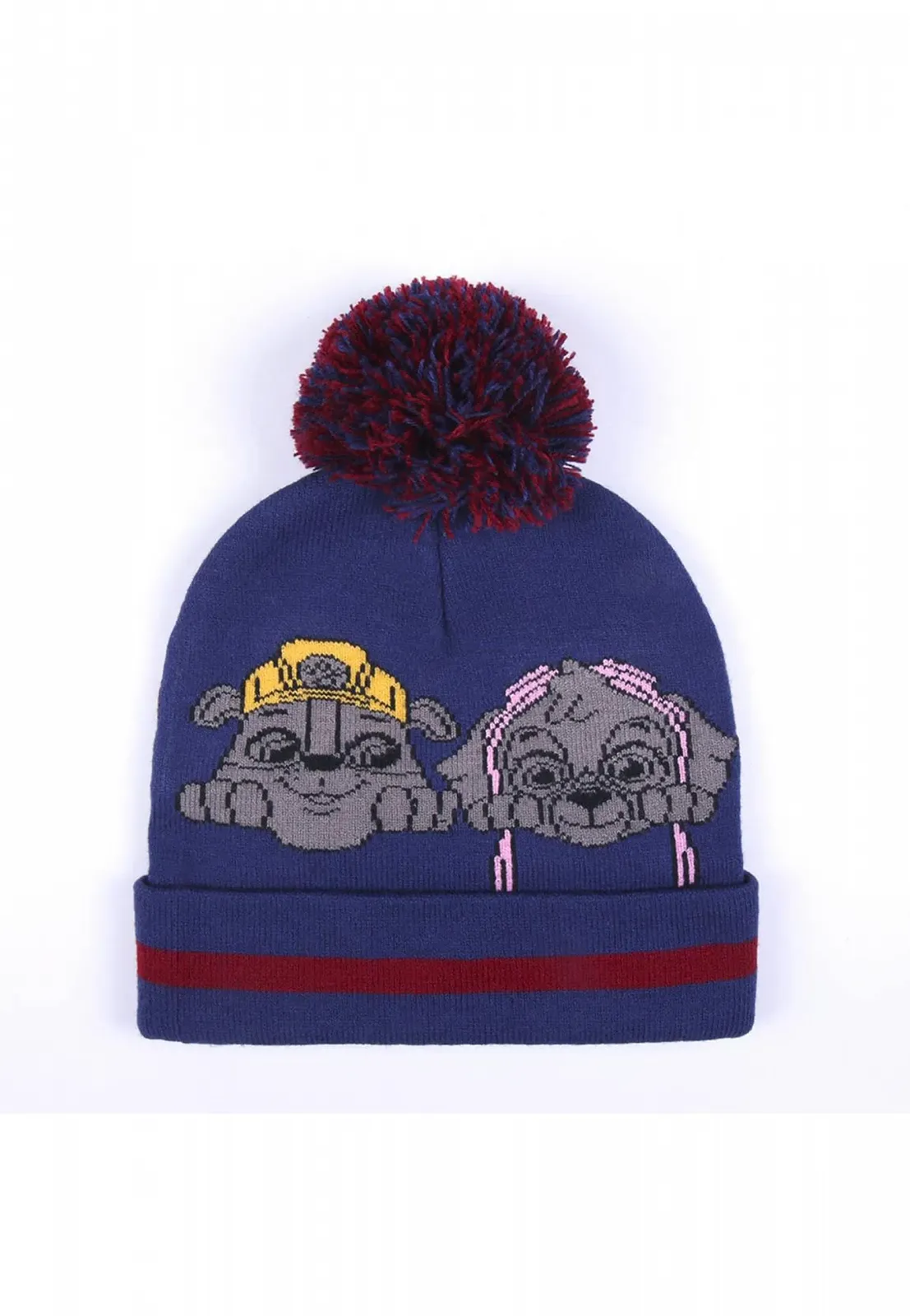 Шапка детская Paw Patrol Chase Marshall Winter Bobble, голубая, фото №2