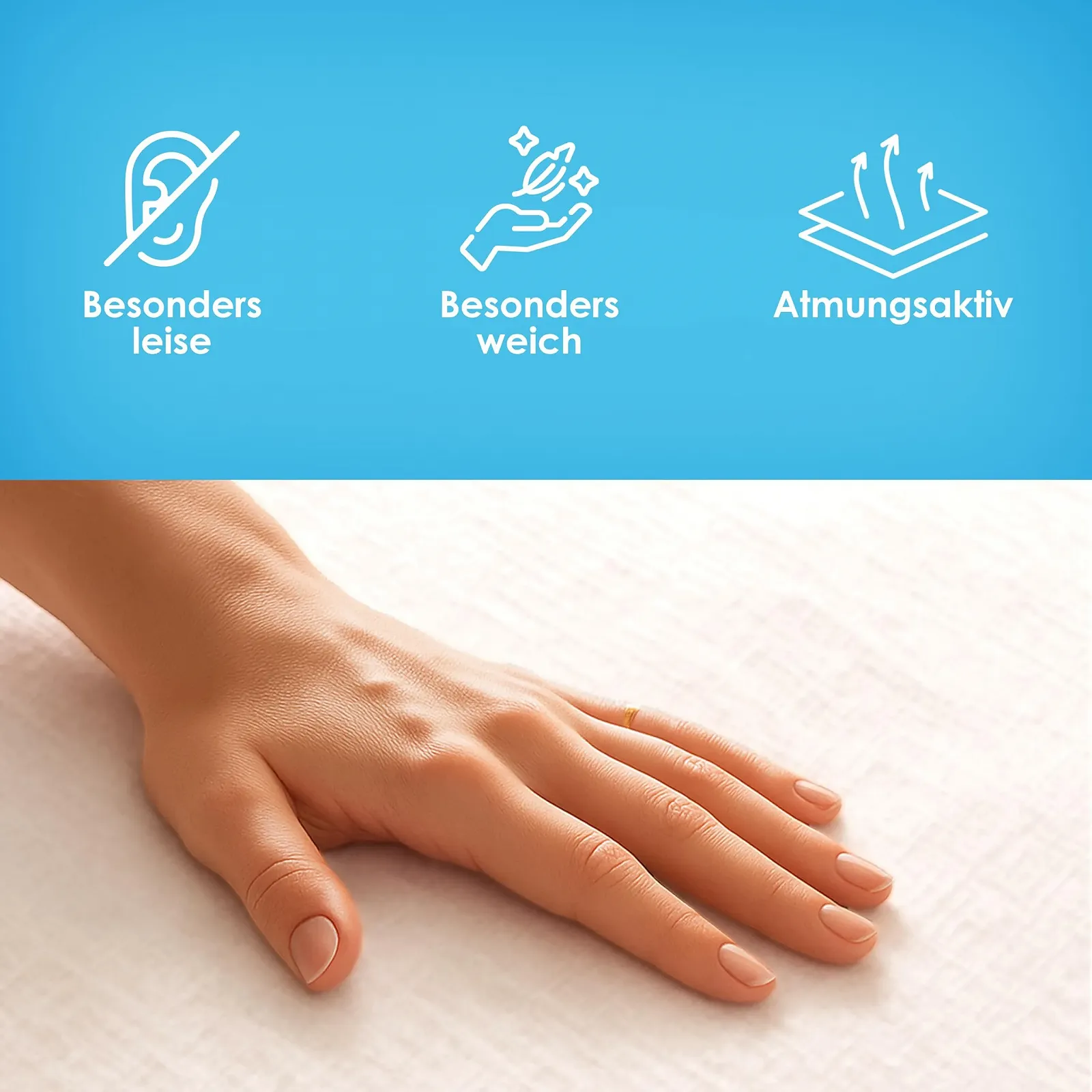 Наматрасник Strauss Home Водонепроницаемая 140 x 200 см Белый, фото №6 Наматрасник Strauss Home Водонепроницаемая 140 x 200 см Белый, фото №6