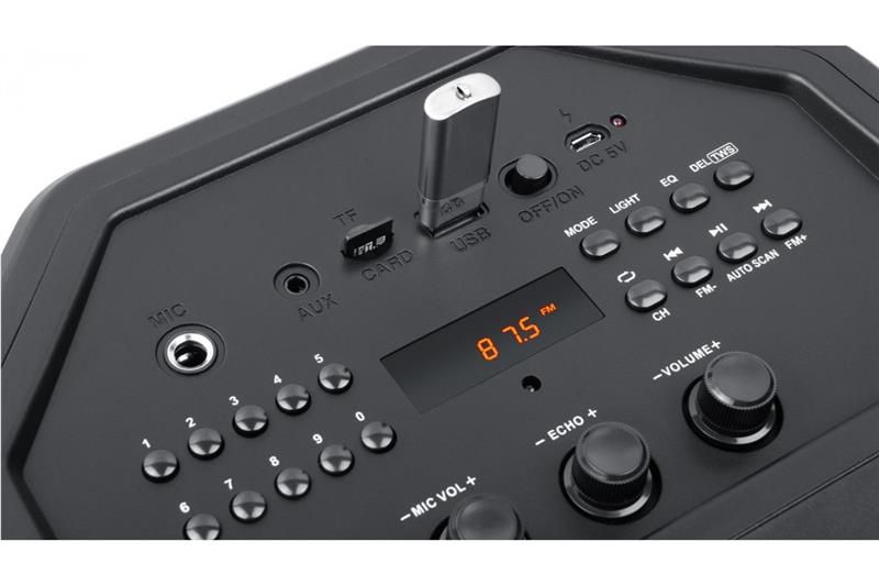 Портативна акустична система Real-EL X-757 чорний H EL121600007, фото №2