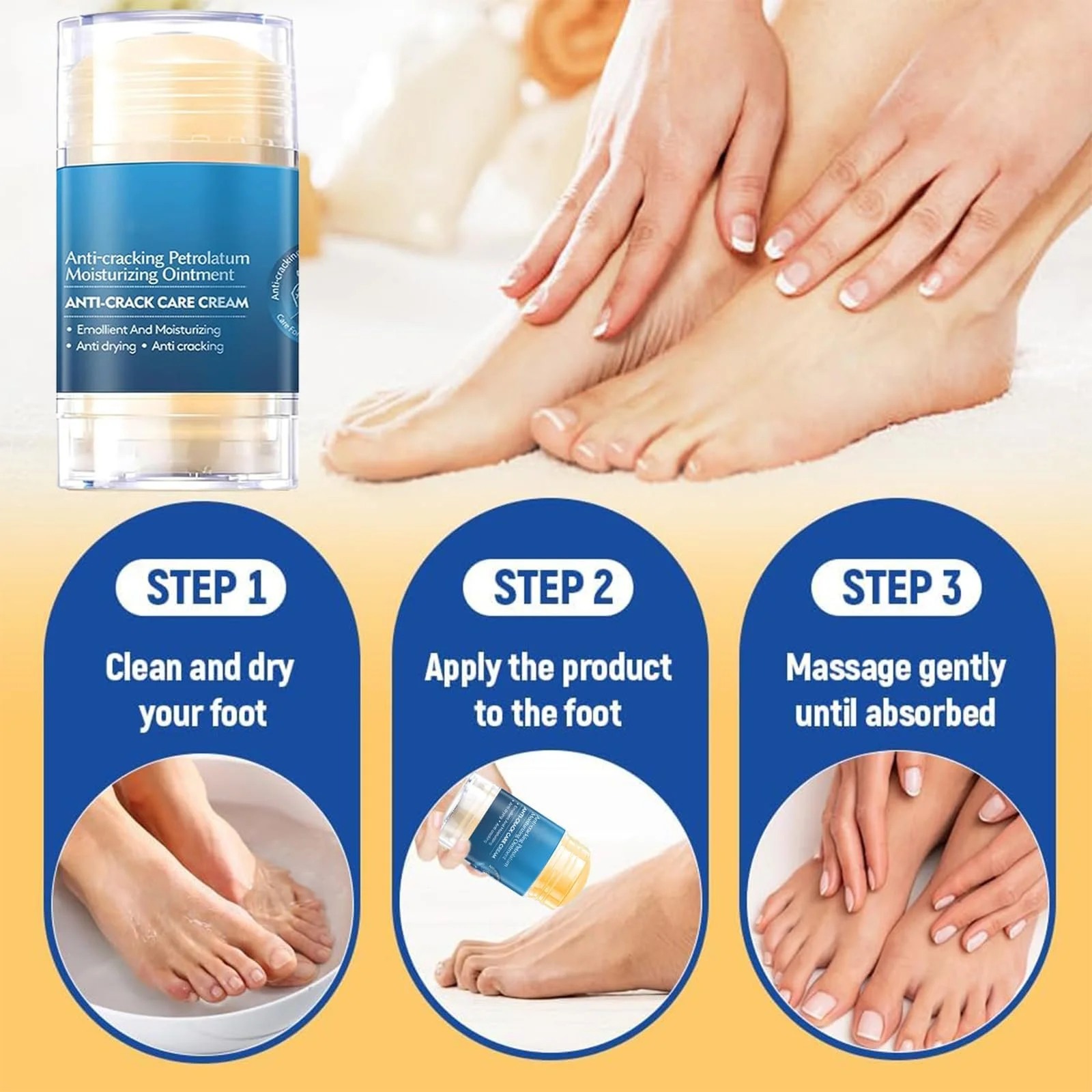 Набір зволожуючих стіків для ніг Hydrating and Anti-Cracking проти тріщин 2 шт., фото №5