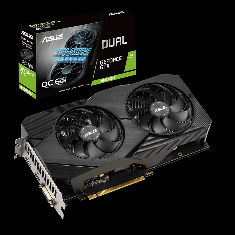 Видеокарта Asus Nvidia GeForce GTX 1660 Super Dual OC 6G Gaming, фото №2