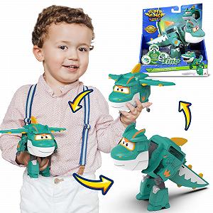 Трансформер Super Wings Tino Динозавр 12,7 см Зеленый - Фото 1
