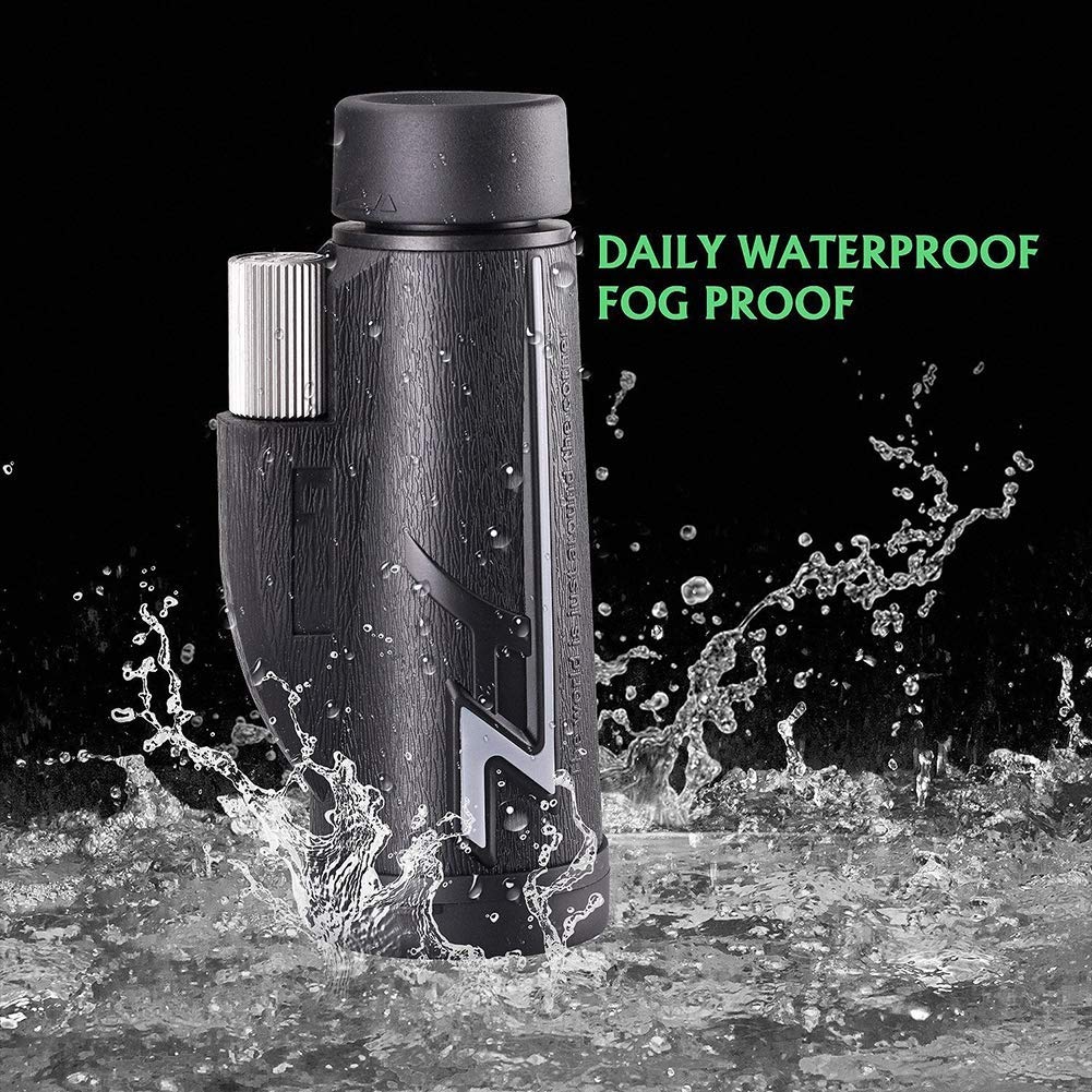 HD Durable Powerful 16x50 Монокуляр Телескоп Bak4 Prism Водонепроникний Проти туману Монокулярний приціл штатив тримач для телефону ідеально для птахів, фото №6