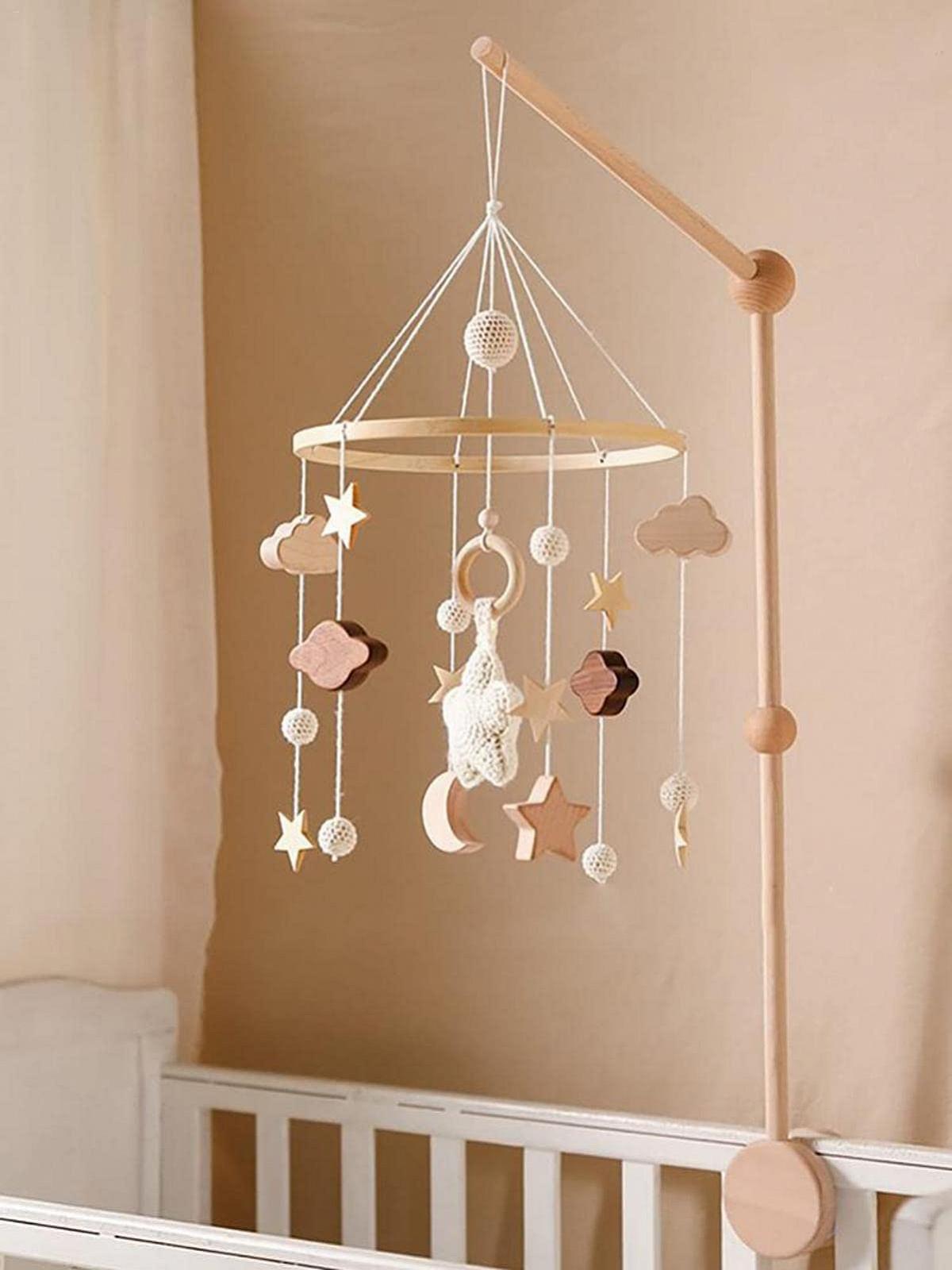 Мобиль Wind Chimes с фетровыми шариками для детской кроватки Декор кровати Колокольчик, фото №3