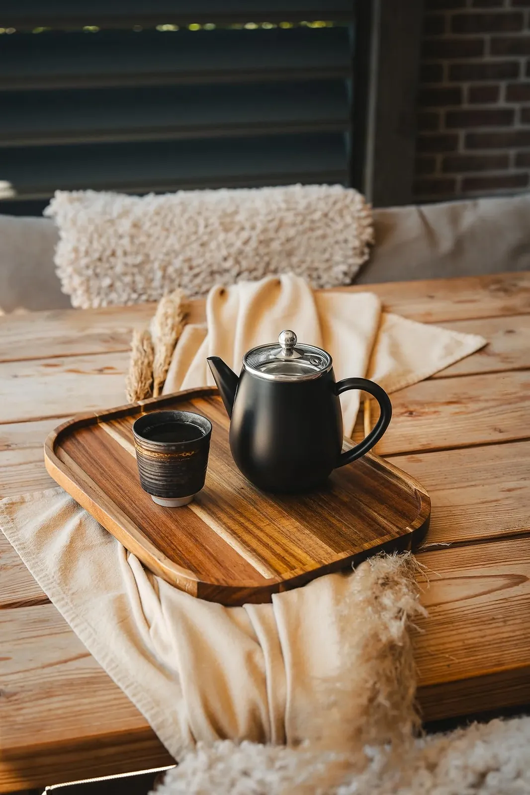 Чайник-заварник Bredemeijer Small Чорний двостінний з нержавіючої сталі 1,1 літра з фільтром для заварювання розсипного чаю, фото №6