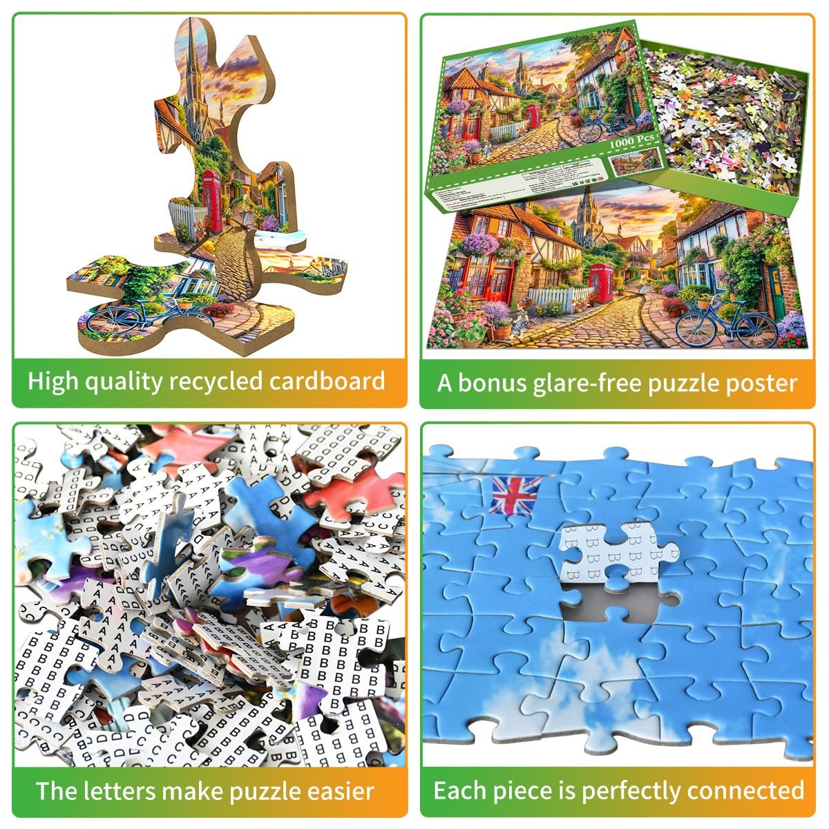 Пазл Charming and Beautiful City Classic Educational 1000 деталей, фото №2 Пазл Charming and Beautiful City Classic Educational 1000 деталей, фото №2