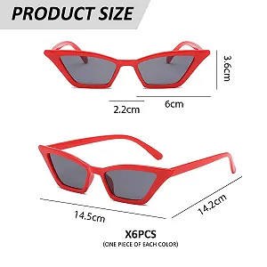 Солнцезащитные очки Набор CWPFVQA Женские Кошачий глаз Модные Ретро synthetic.ua - Фото 1