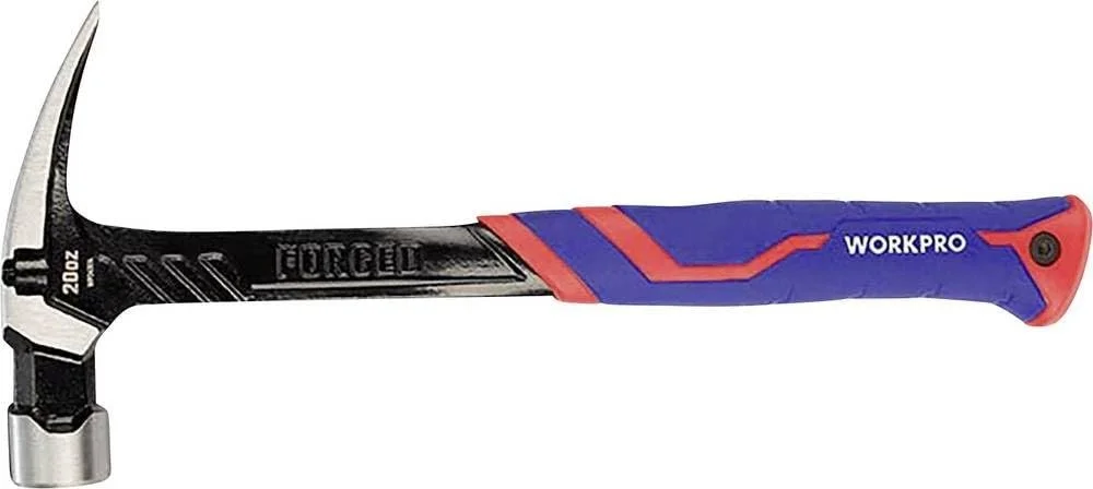Молоток-гвоздодер WORKPRO с магнитом 560 г 35.5 x 14.5 x 14.5 см, фото №1