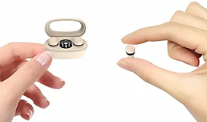 Беспроводные наушники Xmenha / Bluetooth 5.3 / Бежевые - Фото 1