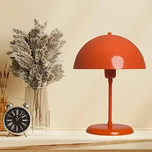 Настільна лампа bamyum Lipeo Mushroom Lamp металева ретро Ø26 см E27 Помаранчева - Фото 1