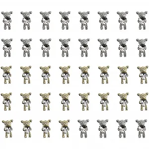 Декор для ногтей VICASKY 40 штук форма мишек 3D - Фото 1