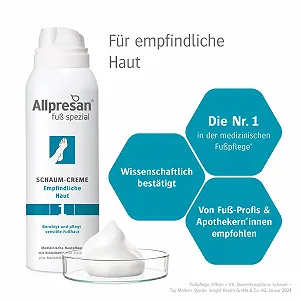 Крем-піна для ніг Allpresan Fuß Spezial No. 1 для чутливої шкіри 125 мл (3 шт) synthetic.ua - Фото 1