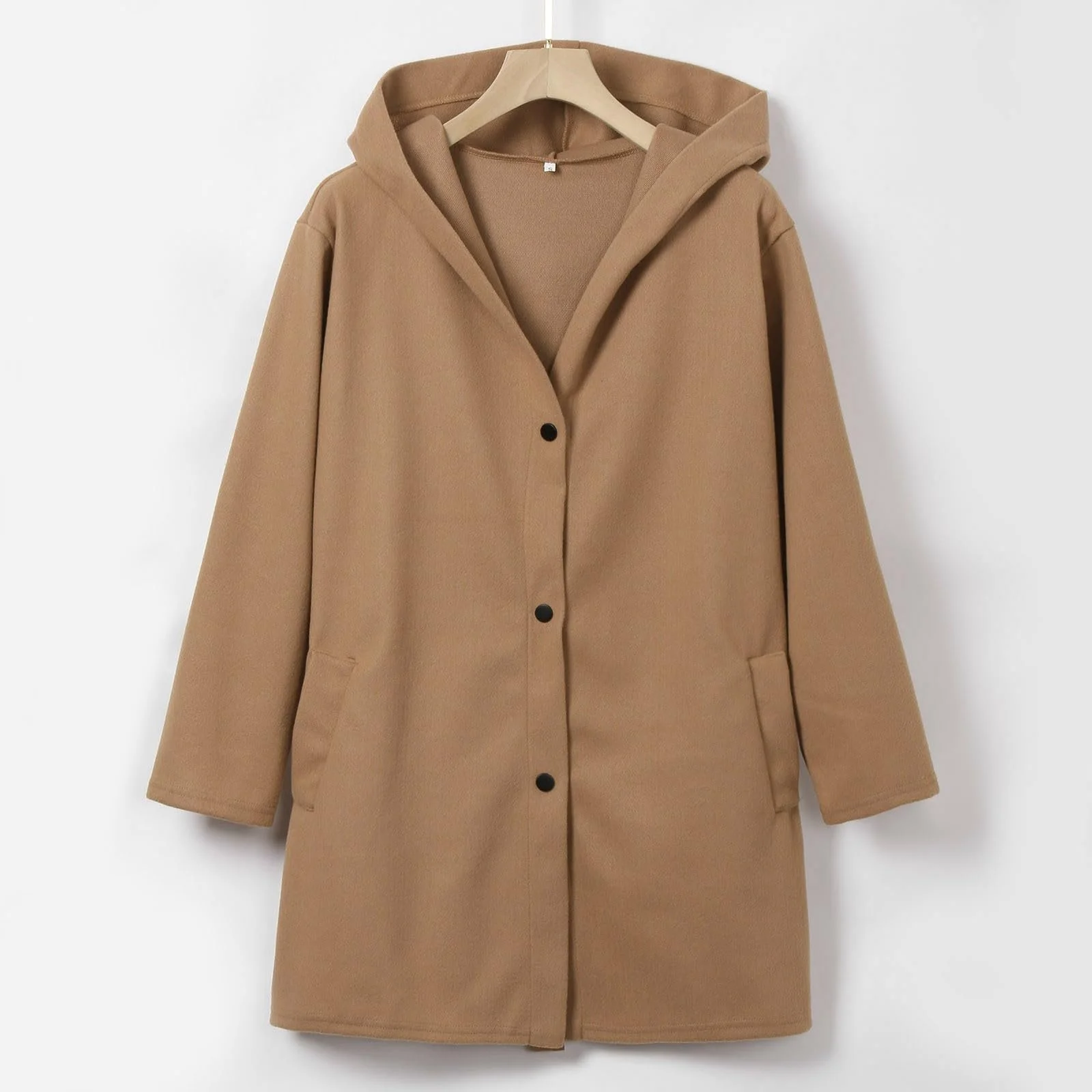 Жіночий Тренч Пальто Довге Однотонне, фото №4 Жіночий Тренч Пальто Довге Однотонне, фото №4