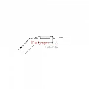 Трос стоянкового гальма METZGER 10.4134 для BMW MINI задній лівий - Фото 1
