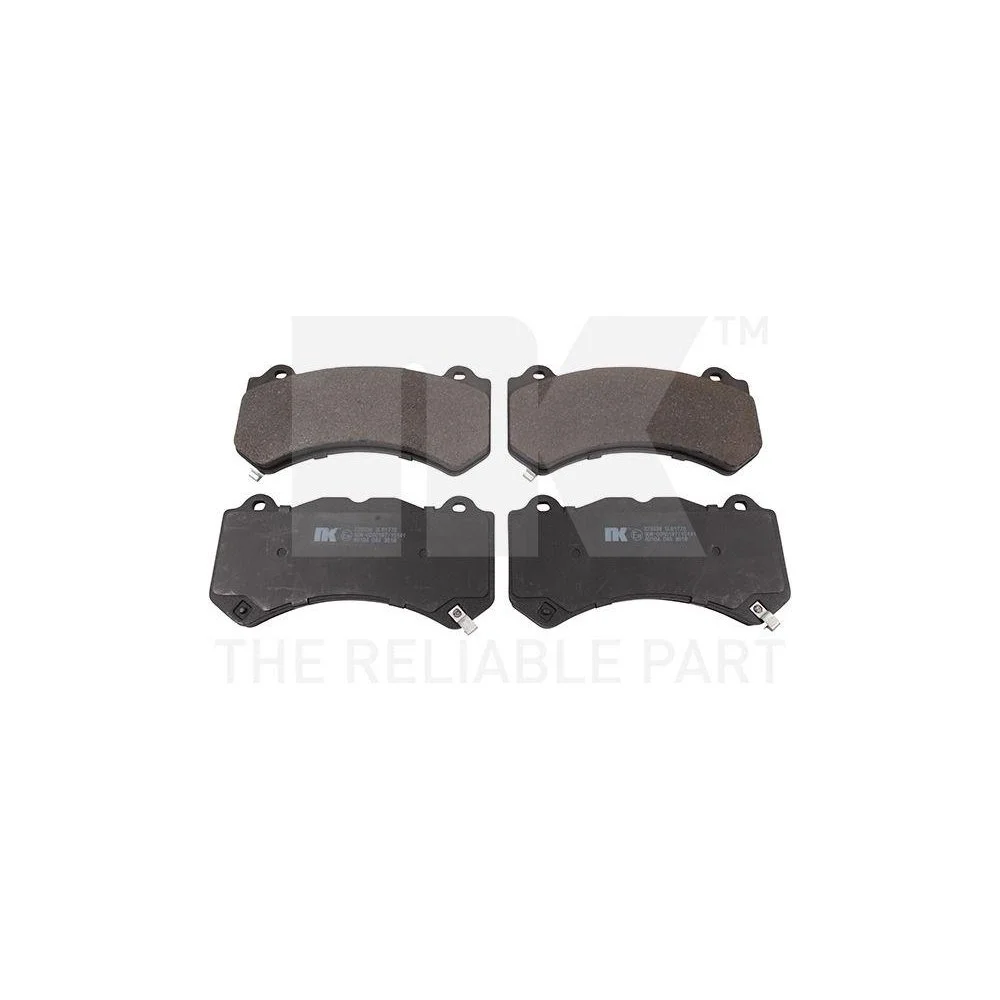 Комплект гальмівних колодок, дискове гальмо NK 229338 Передня вісь, фото №1