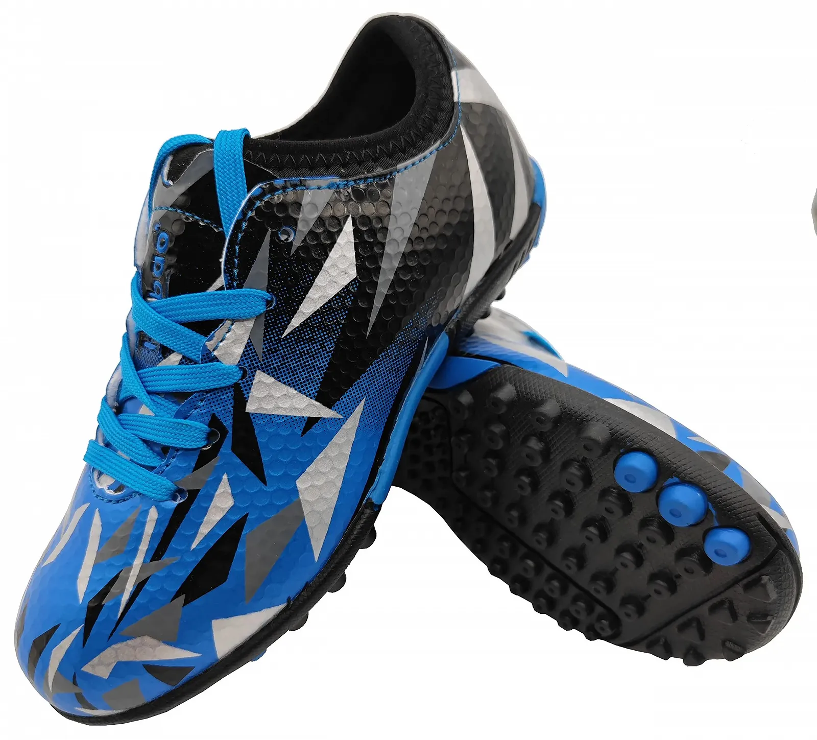 Детские футбольные бутсы Turf Cleat для твердого грунта на шнуровке, спортивная тренировочная обувь, уличная спортивная обувь для мальчиков и девочек 30-40, фото №6