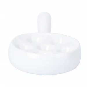 Форма для выпекания улиток TOYANDONA керамическая жаростойкая с ручками белая - Фото 1