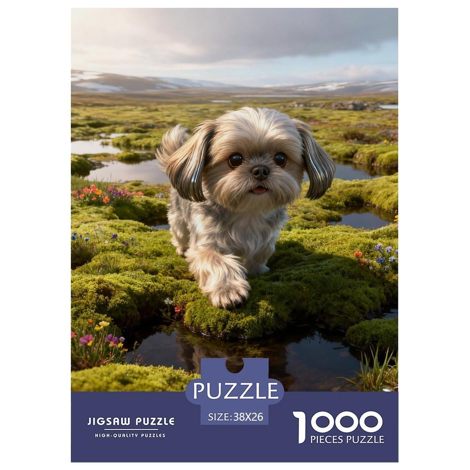 Пазл Shih Tzu Wetland Tundra 1000 деталей 38 x 26 см, фото №1