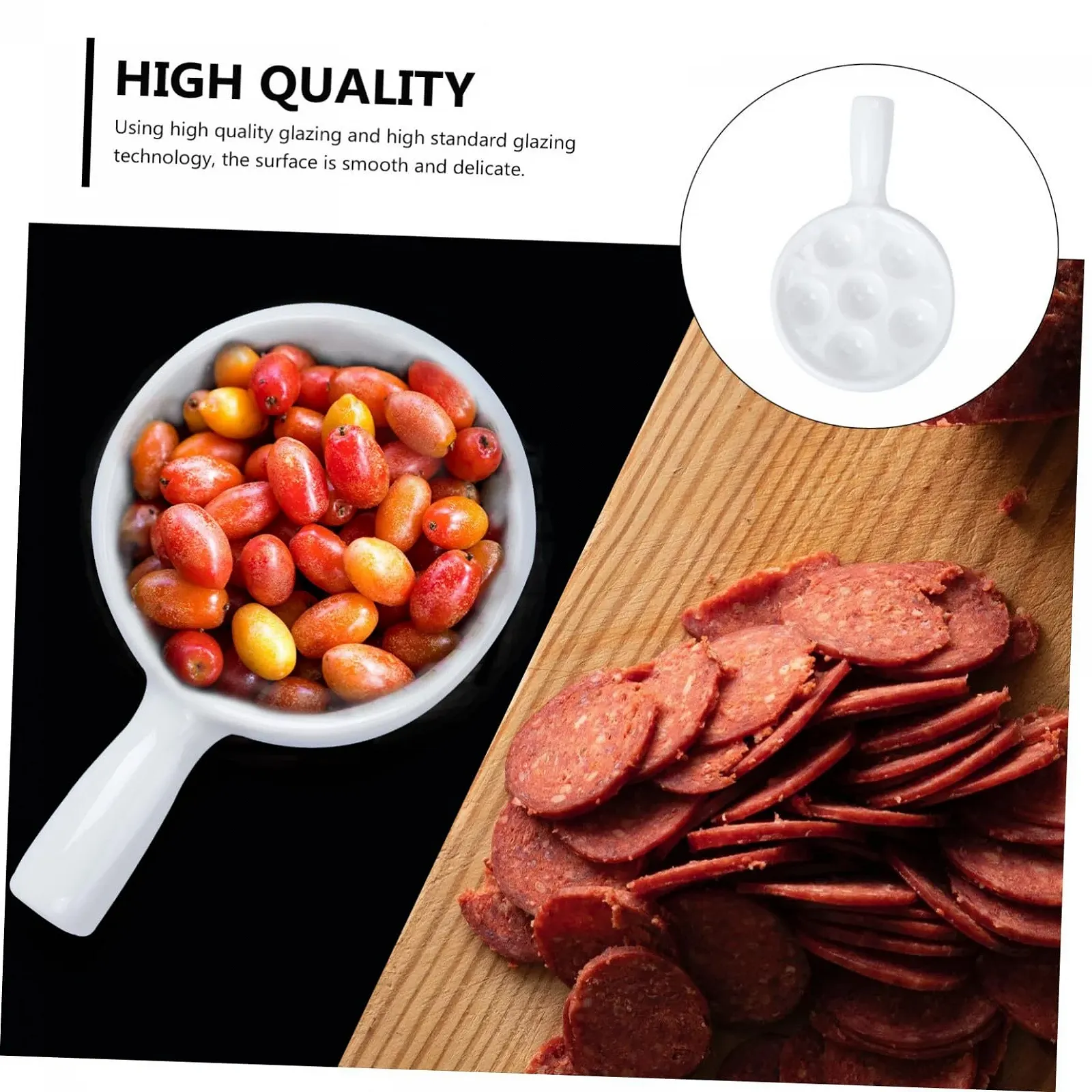 Форма для запекания улиток керамическая на 6 отверстий белая, фото №7