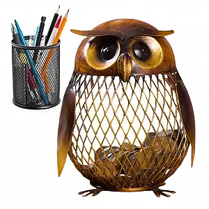 Скарбничка Animal Money Bank Vintage Owl Hollow Net Container - Фото 1