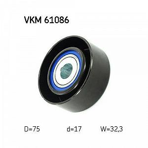 Ролик обвідний/напрямний поліклинового ременя SKF VKM 61086 synthetic.ua - Фото 1