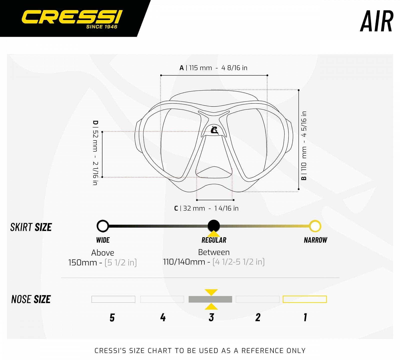 Маска для дайвинга CRESSI Air, фото №5