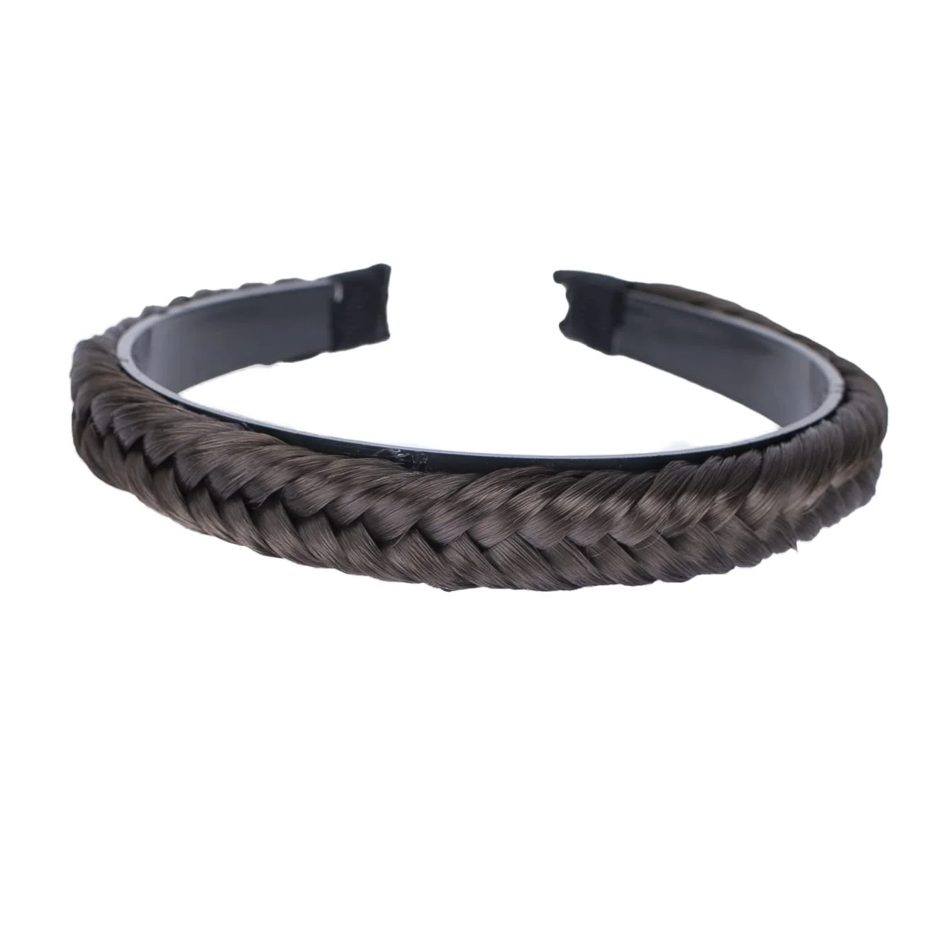 Обруч Плетена коса для волосся BROWN BRUNETTE, фото №3