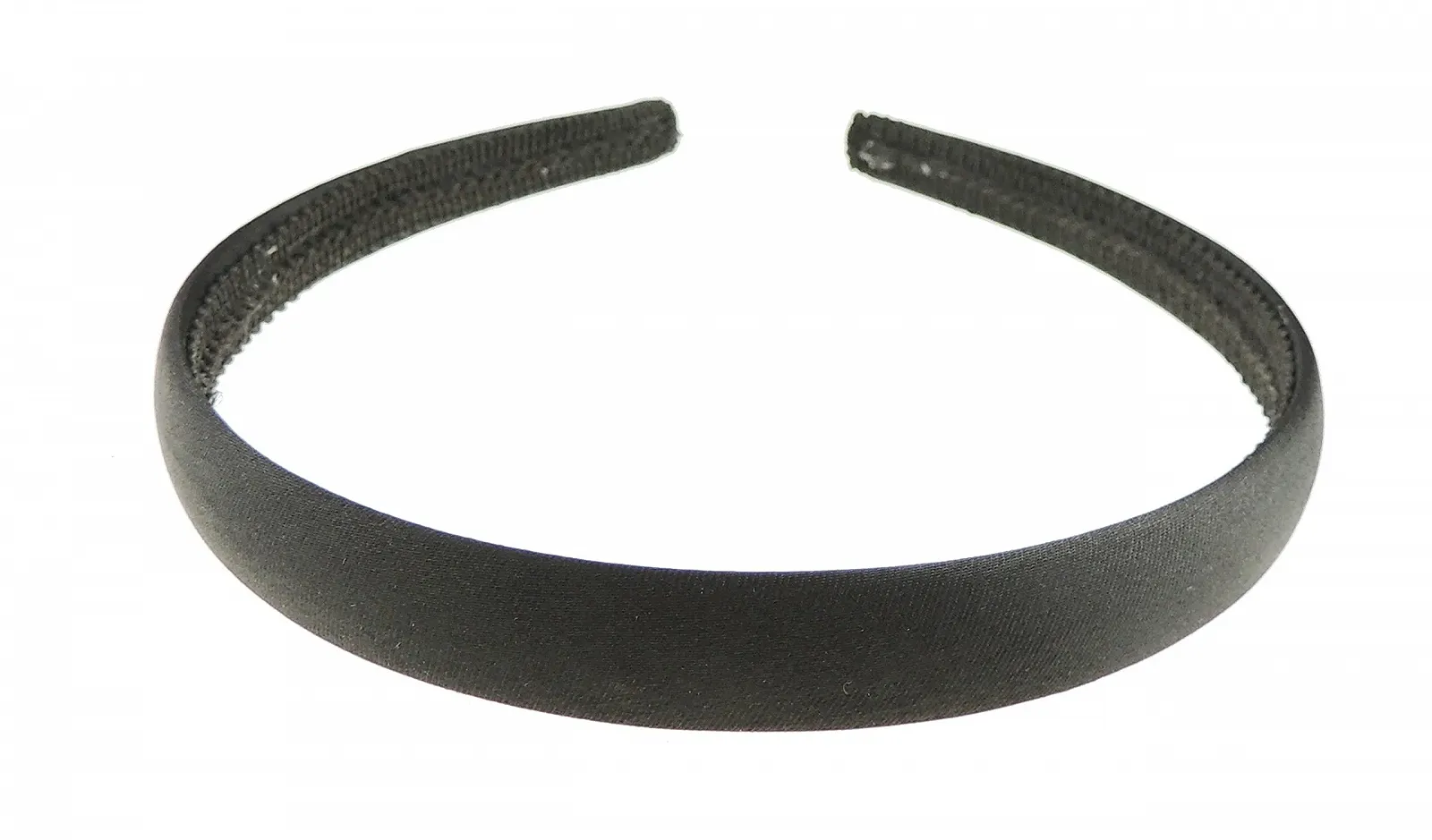 Обруч для волосся атласний Glamour Girlz 1.5 см Чорний, фото №1