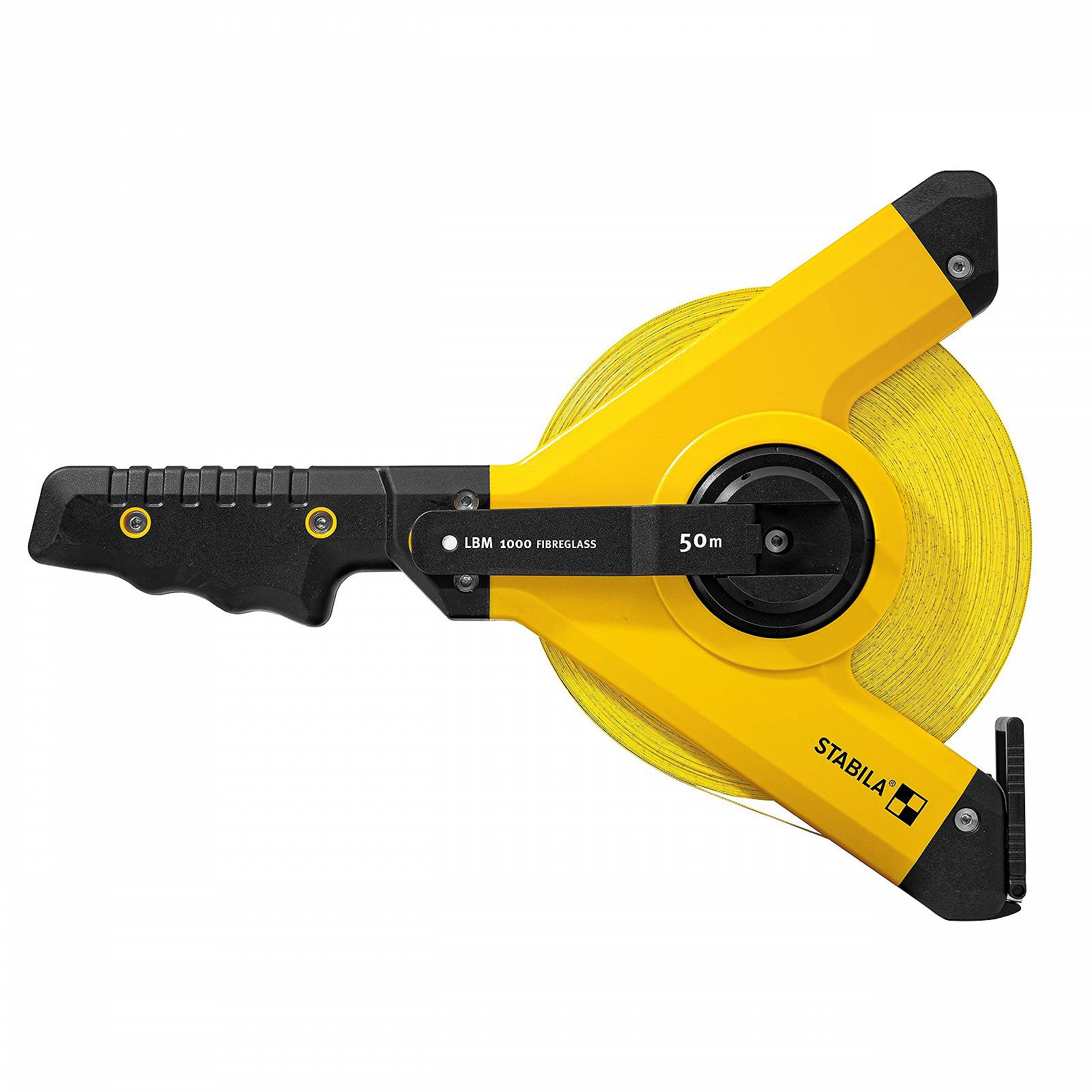 Рулетка в корпусі Stabila LBM 1000 50 м скловолокно Чорний/Жовтий, фото №1 Рулетка в корпусі Stabila LBM 1000 50 м скловолокно Чорний/Жовтий, фото №1