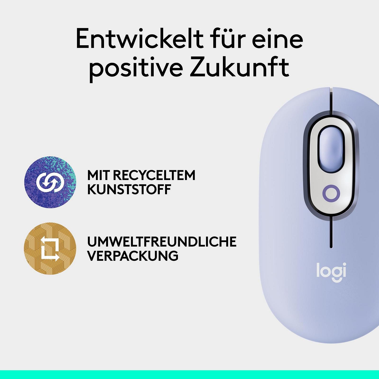 Мышь Logitech POP Беспроводная Bluetooth Фиолетовый, фото №9