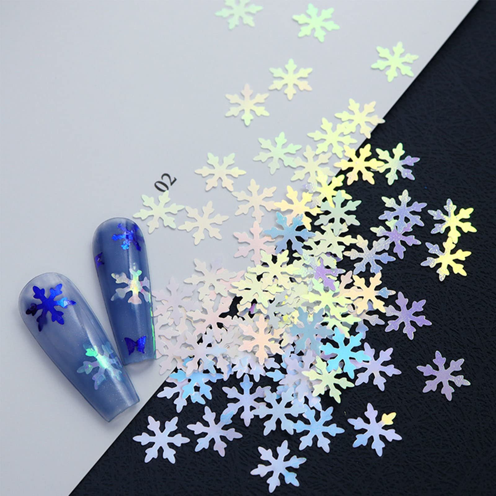 Блестки снежинки для Рождества Spikely Наклейка Украшение, фото №4