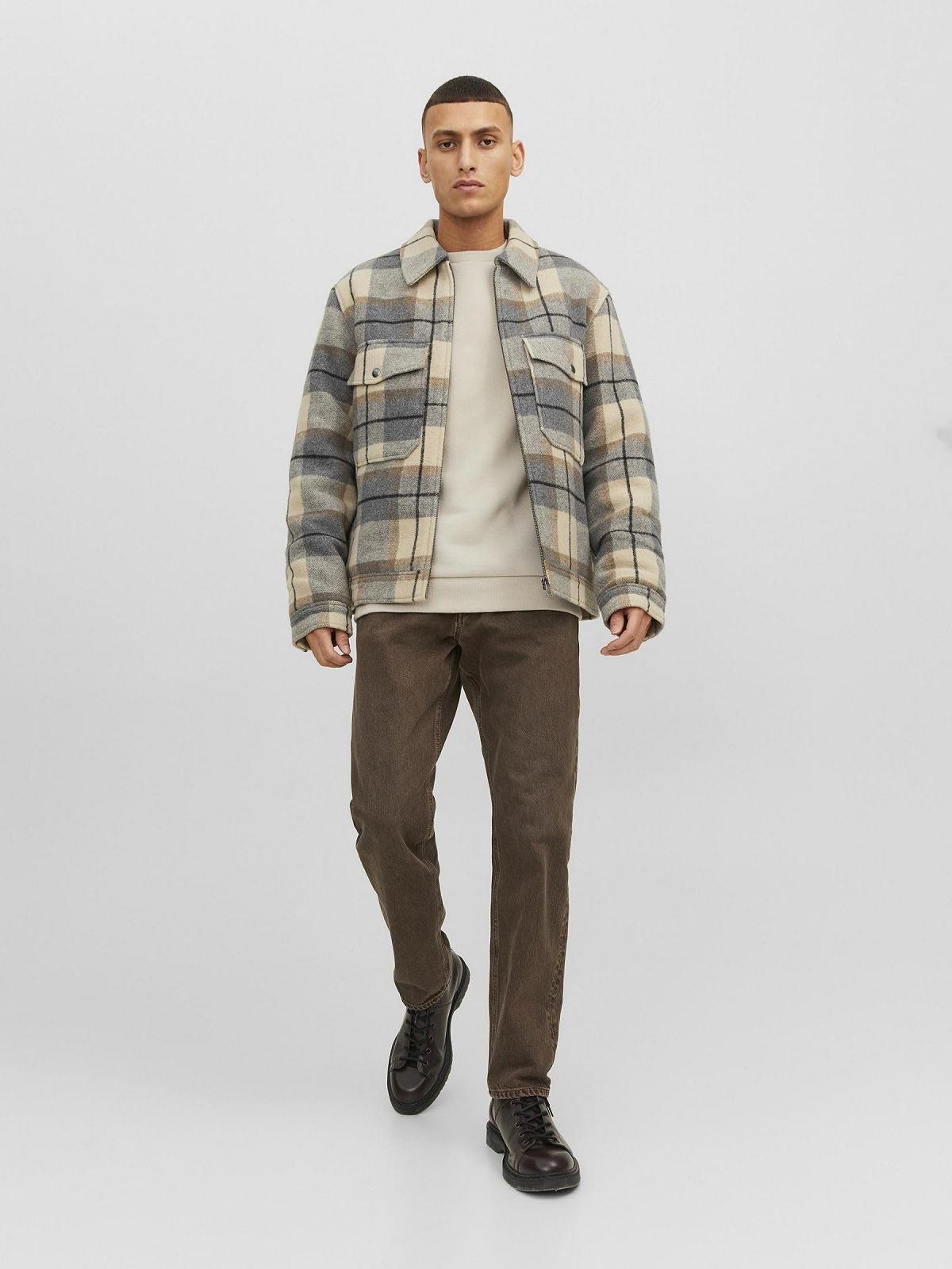 Чоловічий світшот JACK & JONES Однотонний світшот, фото №6