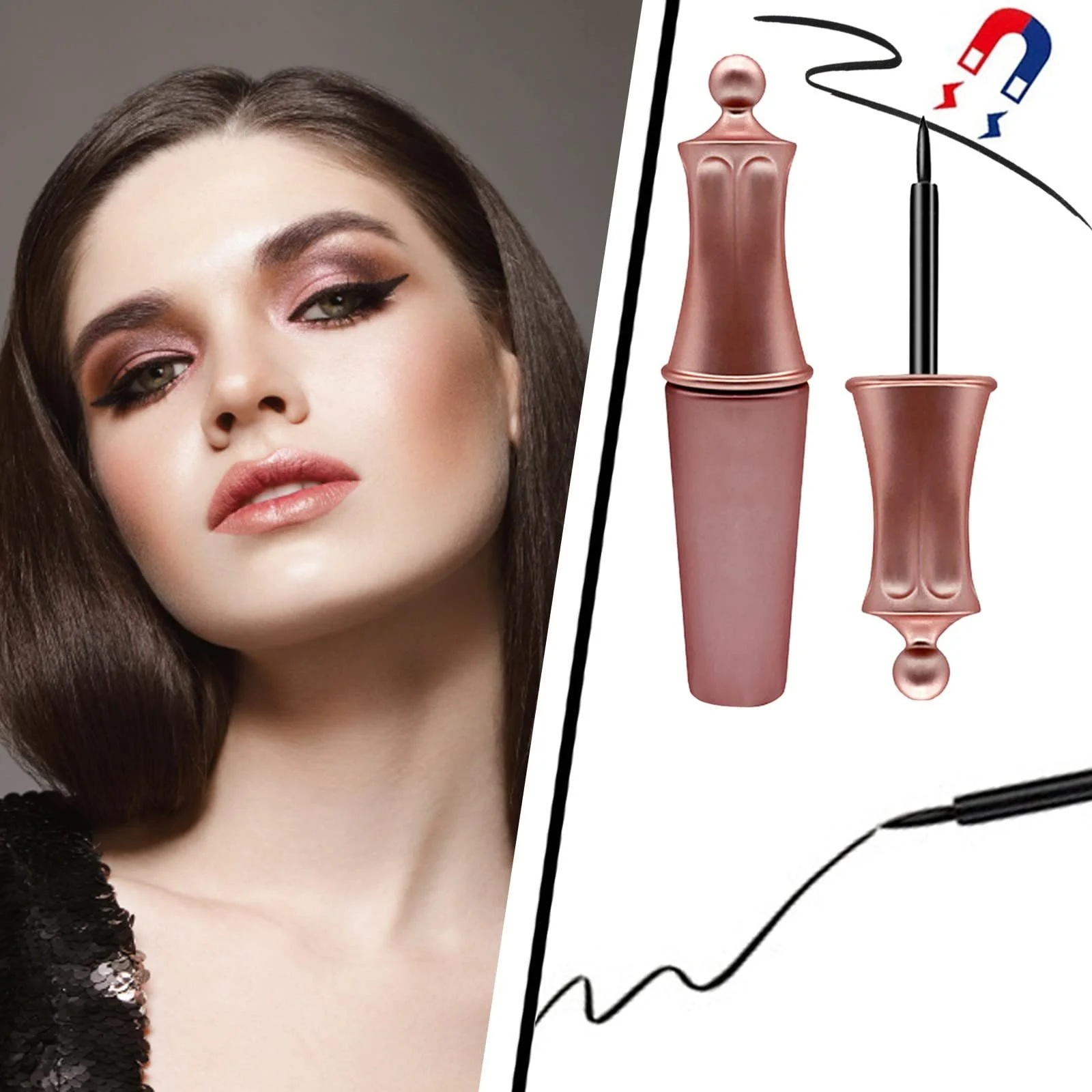 Підводка Tip Magnetic Eyeliner Рідка Чорна, фото №2 Підводка Tip Magnetic Eyeliner Рідка Чорна, фото №2