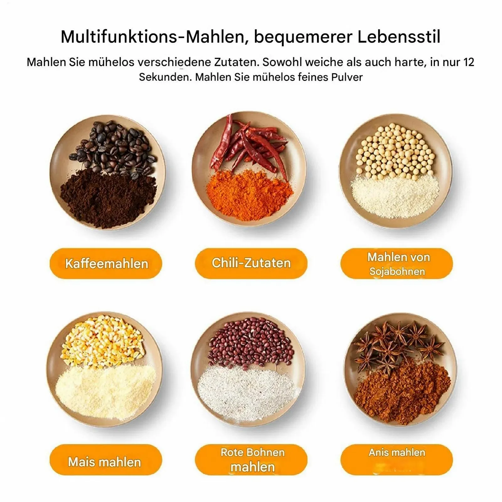 Электрическая кофемолка, Измельчитель из нержавеющей стали, Электрическая, фото №5 Электрическая кофемолка, Измельчитель из нержавеющей стали, Электрическая, фото №5