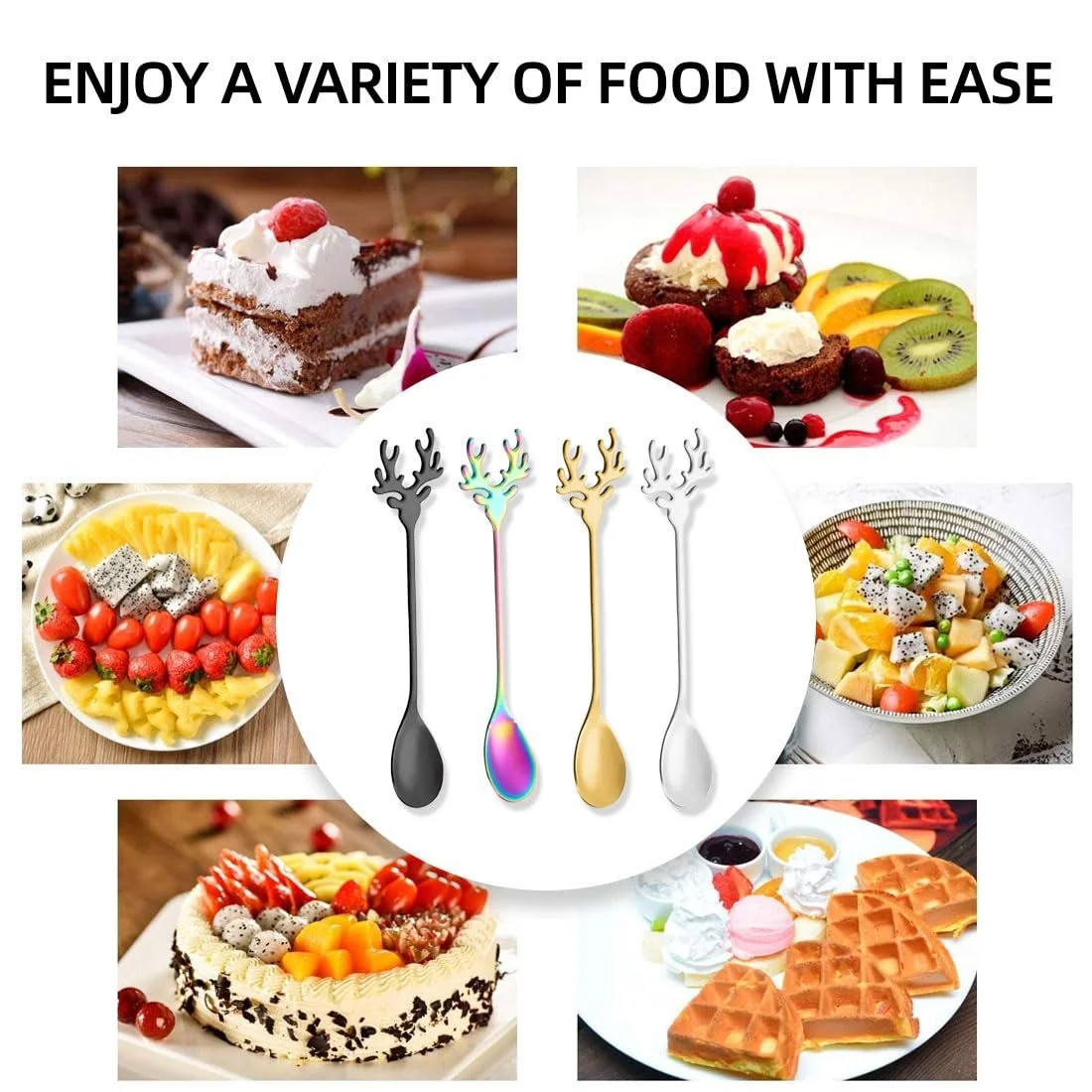 Ложка Миксерная Moose, Нержавеющая сталь 4 шт, фото №5