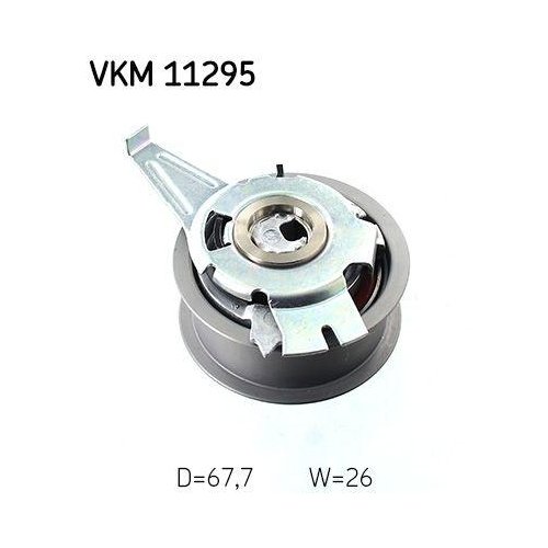 Натяжной ролик ремня ГРМ SKF VKM 11295 левый, фото №2