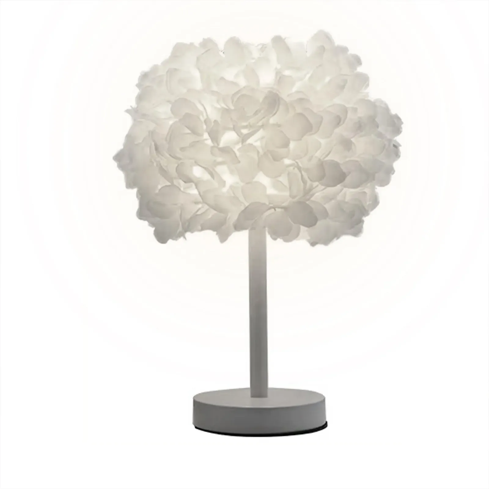 Настільна лампа YENTAKE Rose Flower White дротова, цоколь E27., фото №9