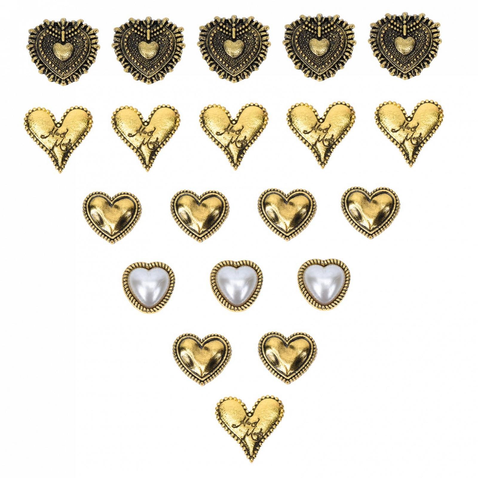 Прикраси для нігтів IMIKEYA Ретро, сплав, блискітки, фото №1