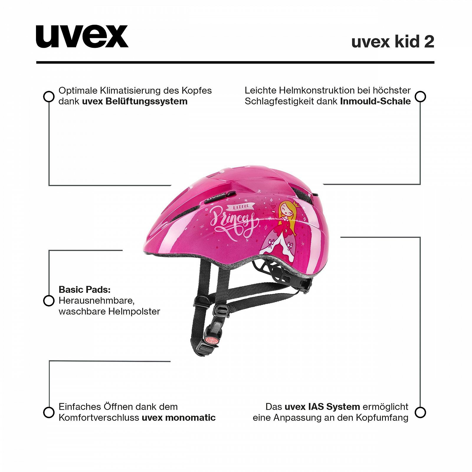 Велосипедний шолом Uvex Unisex Youth Kid 2, фото №6