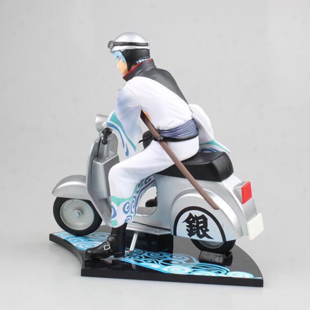 Фигурка ПВХ Sakata Gintoki Zhongkaihua 15 см, аниме модель, коллекционные украшения, издание на мотоцикле, фото №6